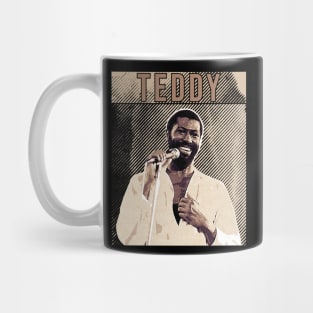 Teddy // Teddy pendergrass // Brown vintage poster Mug